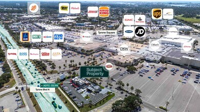 2700 Tyrone Blvd, Saint Petersburg, FL - AERIAL  map view