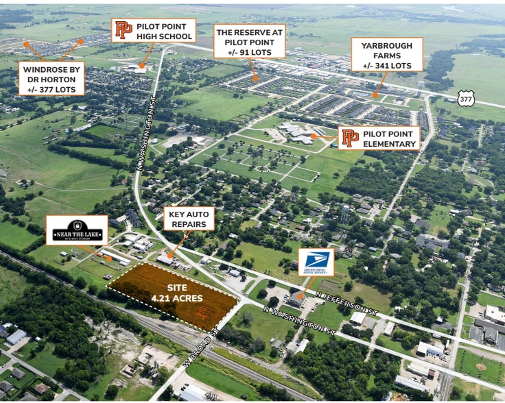 W Broad St, Pilot Point, TX for sale - Aerial - Image 2 of 3