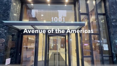 1001 6th Ave, New York, NY à louer - Vidéo sur l’inscription commerciale