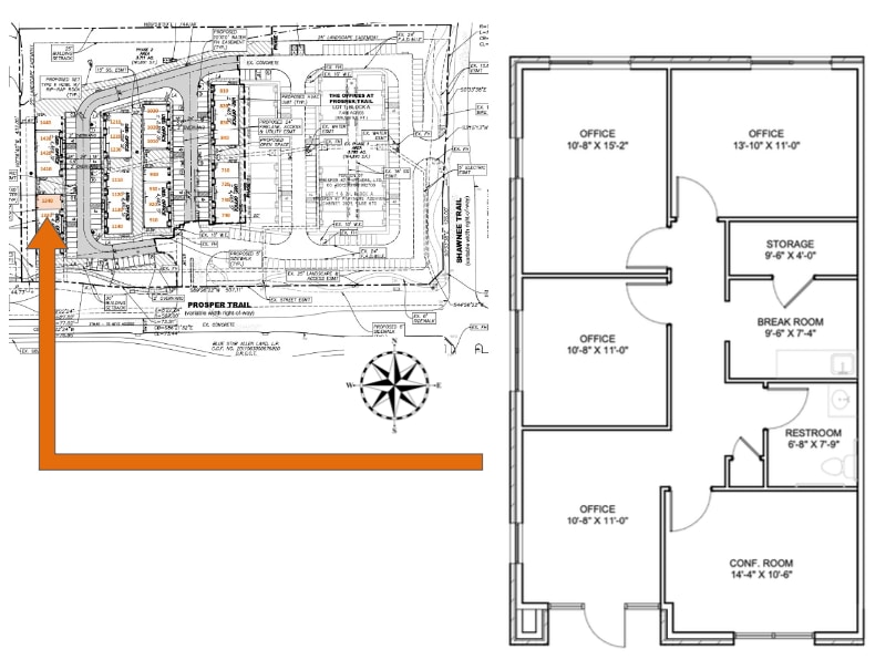 1630 W Prosper Trl, Prosper, TX for lease Floor Plan- Image 1 of 1