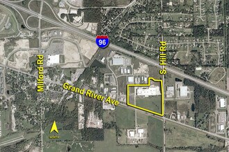 30165 S Hill Rd, New Hudson, MI - Aerial  map view