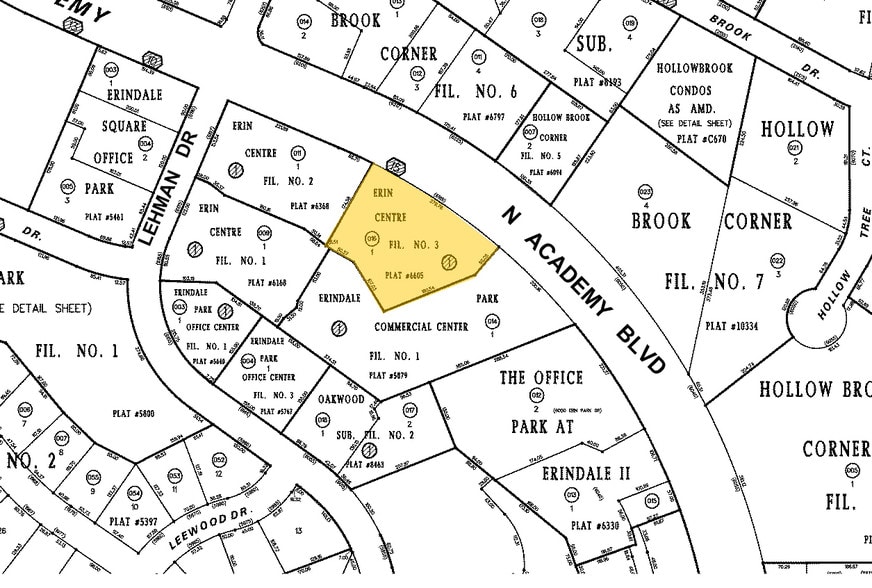 6189 Lehman Dr, Colorado Springs, CO for lease - Plat Map - Image 2 of 14