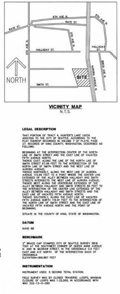 2505 Aurora -1, Seattle, WA à vendre - Plan cadastral - Image 2 de 4
