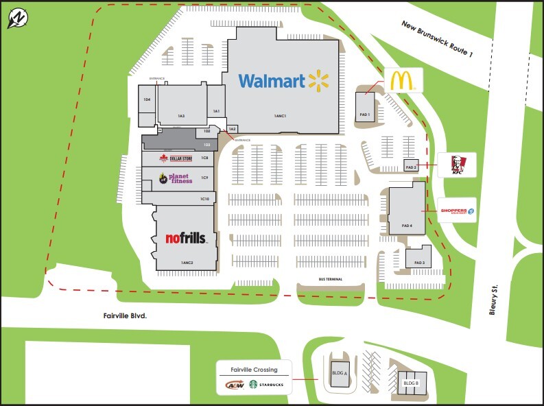 621 Fairville Blvd, Saint John, NB à louer Plan de site- Image 1 de 1