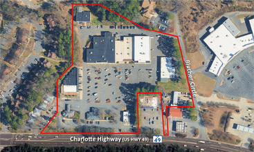 4076-4100 Charlotte Hwy, Lake Wylie, SC - AERIAL  map view