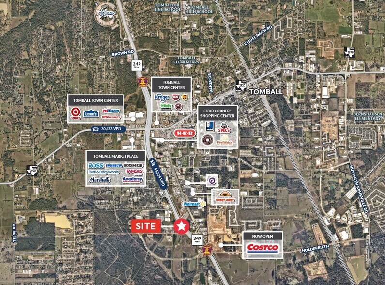 SH 249 & Humble Rd, Tomball, TX for sale - Aerial - Image 2 of 2