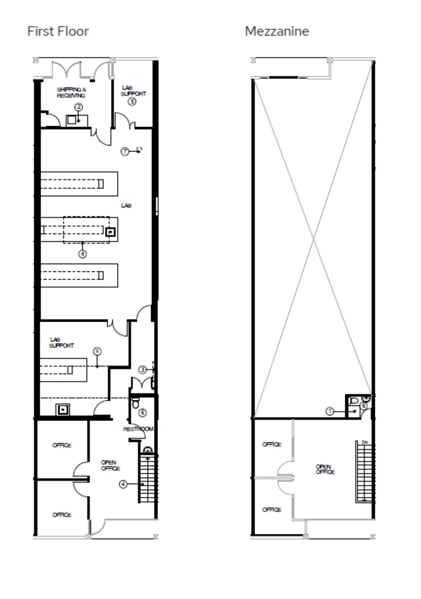 11555 Sorrento Valley Rd, San Diego, CA à louer Plan d’étage- Image 1 de 7