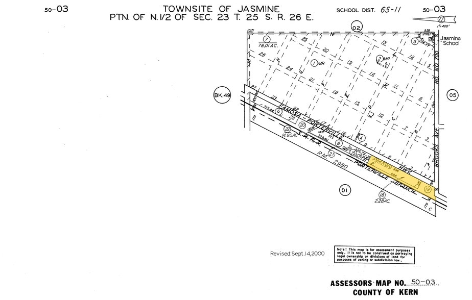 11265 Famoso Porterville Hwy, Delano, CA for sale - Plat Map - Image 2 of 28