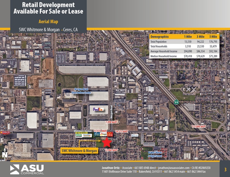 SWC E Whitmore & Morgan, Ceres, CA for lease - Building Photo - Image 3 of 3