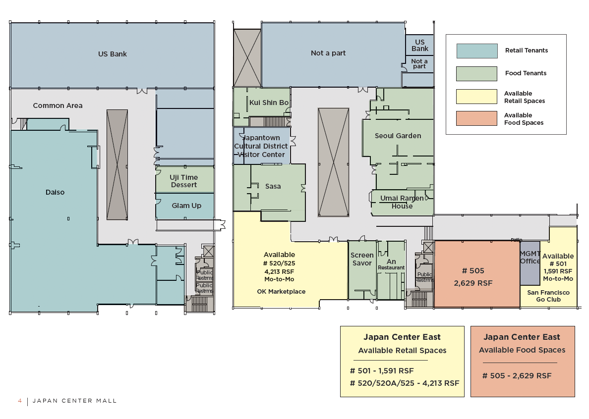 1737 Post St, San Francisco, CA à louer Plan d’étage- Image 1 de 1