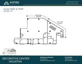 5120 Woodway Dr, Houston, TX à louer Plan d’étage- Image 2 de 2