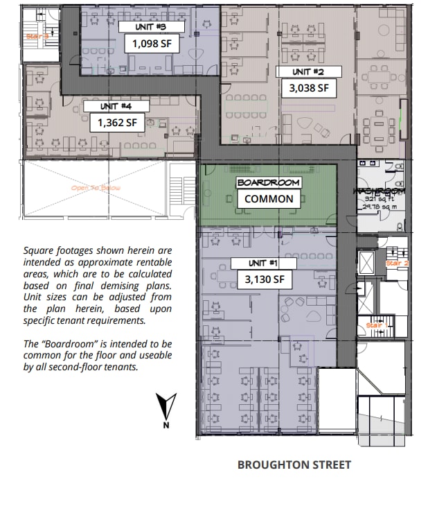 735-765 Broughton St, Victoria, BC for lease Floor Plan- Image 1 of 1