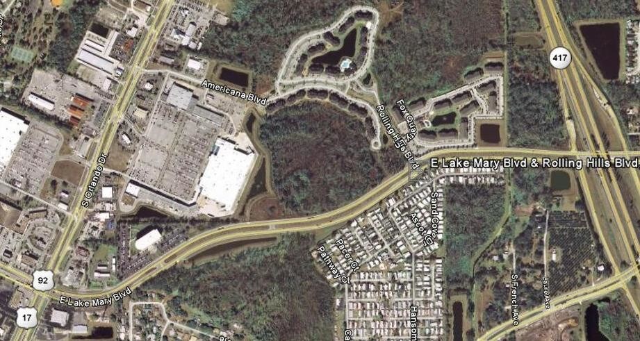 Lake Mary Blvd & 17/92, Sanford, FL for sale Aerial- Image 1 of 2
