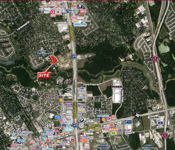 IH-45 @ Cypress Oaks Dr, Spring, TX à vendre - Photo du bâtiment - Image 2 de 2
