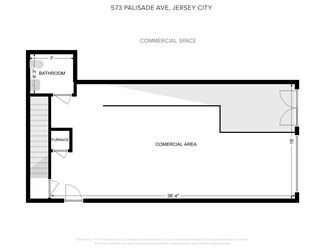 Plus de détails pour 573 Palisade Ave, Jersey City, NJ - Bureau/Commerce de détail à louer