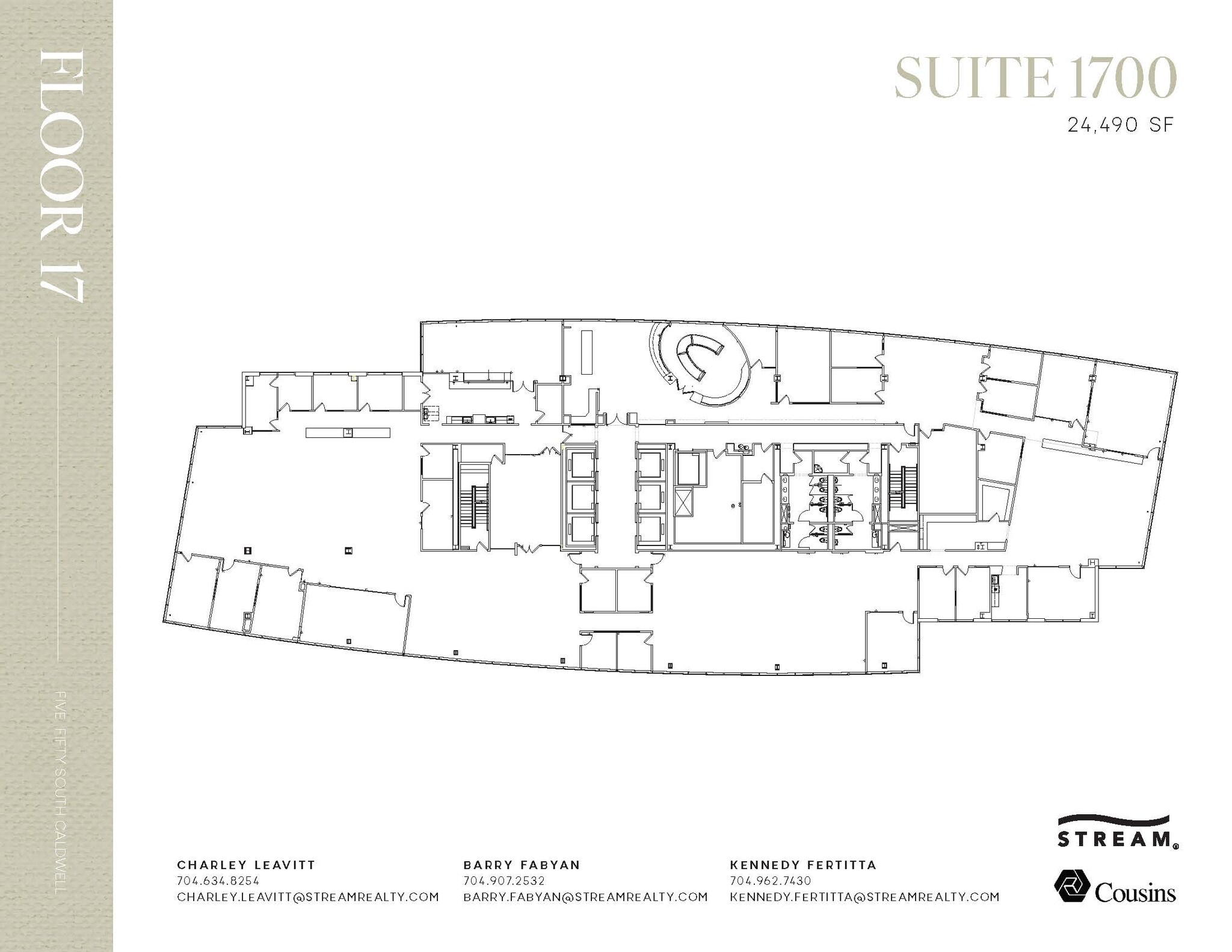 550 S Caldwell St, Charlotte, NC à louer Plan d’étage- Image 1 de 1