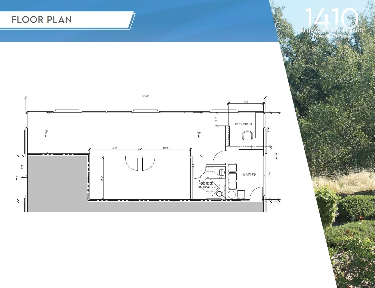 1410 Blue Oaks Blvd, Roseville, CA à louer Plan d’étage- Image 1 de 1
