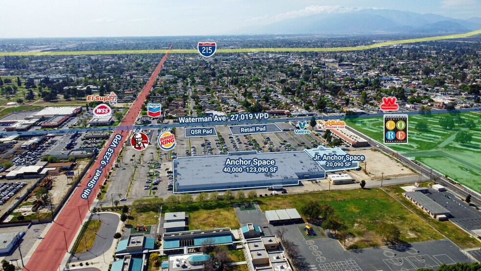 905-1055 N Waterman Ave, San Bernardino, CA à louer - Photo du bâtiment - Image 3 de 15