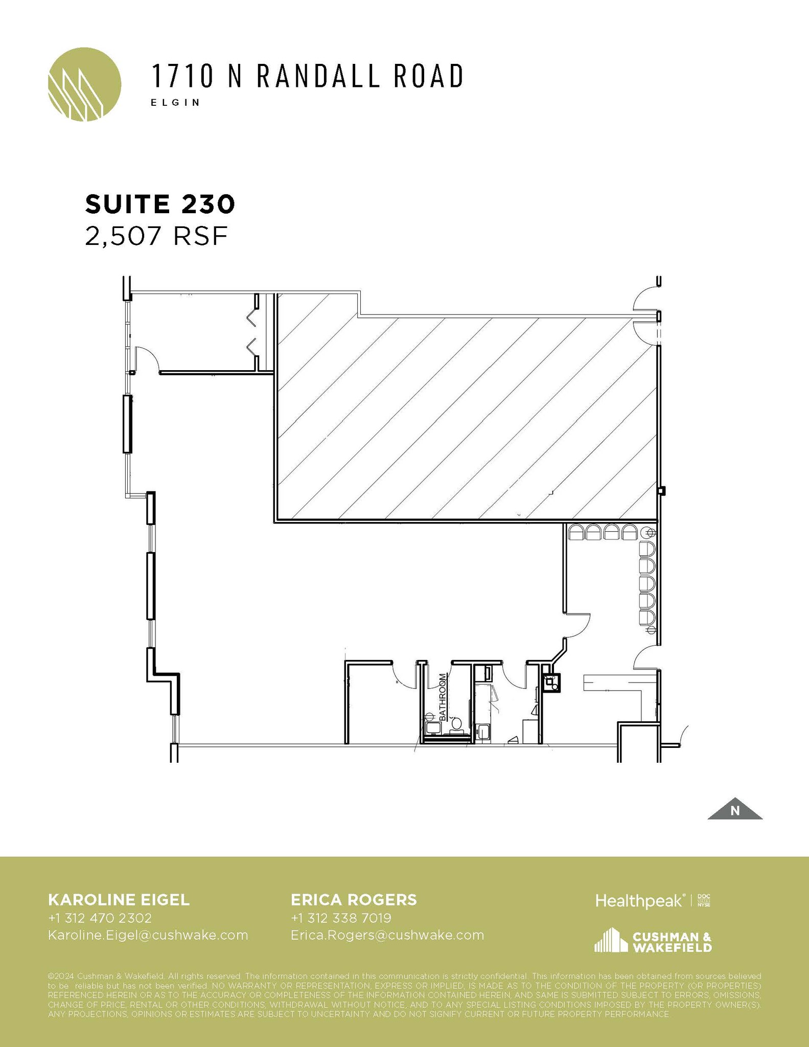 1710 N Randall Rd, Elgin, IL for lease Floor Plan- Image 1 of 1