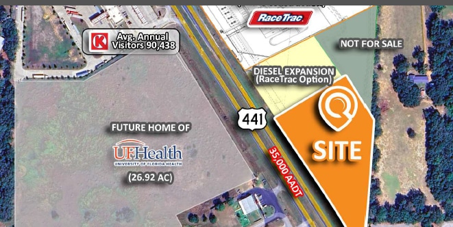 SEC US Highway 441 and SE Sunset Harbor Summer rd, Summerfield, FL for sale Primary Photo- Image 1 of 3