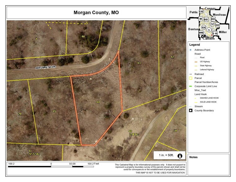 Lot 71 Indian Rock Estate, Gravois Mills, MO à vendre - Plan cadastral - Image 1 de 1