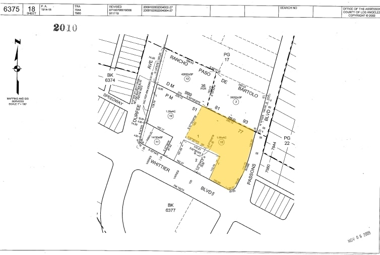 9333 Whittier Blvd, Pico Rivera, CA à vendre - Plan cadastral - Image 2 de 5