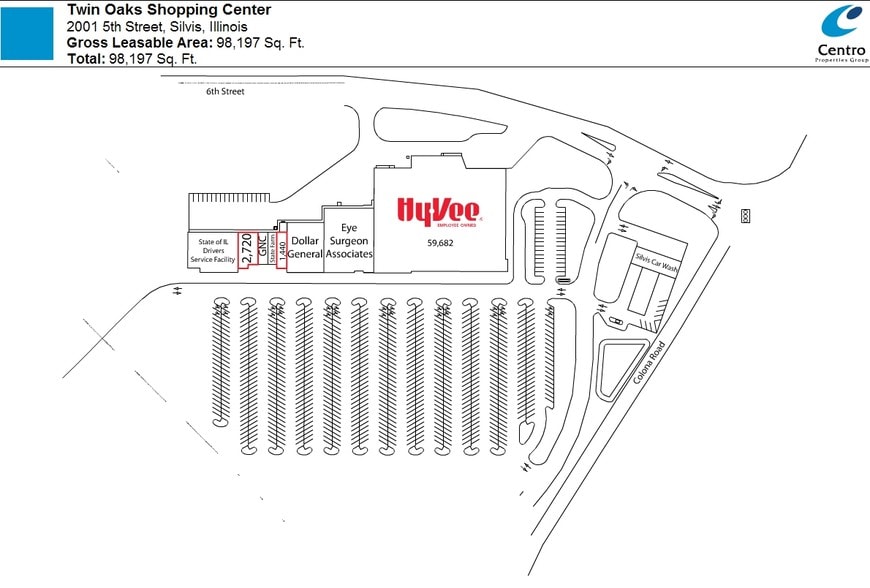 2001-2017 5th St, Silvis, IL for lease - Site Plan - Image 2 of 5