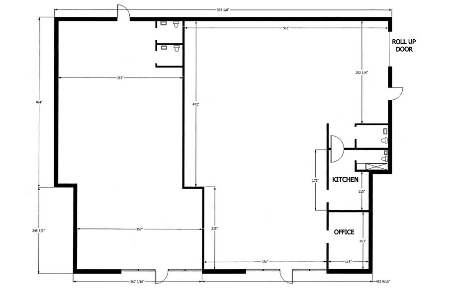 1053 Sunset Blvd, West Columbia, SC à louer - Plan d’étage - Image 2 de 3