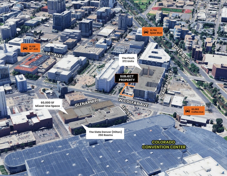 606 W Colfax Ave, Denver, CO for sale - Aerial - Image 3 of 8