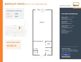 7059-7077 1/2 Vineland Ave, North Hollywood, CA à louer Plan de site- Image 1 de 1