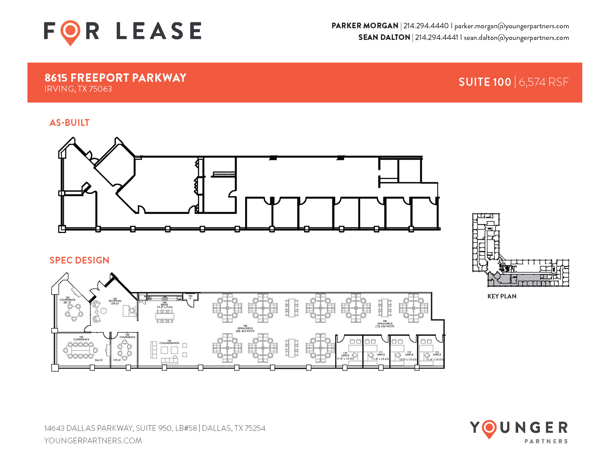 8615 Freeport Pky, Irving, TX à louer Plan d  tage- Image 1 de 2