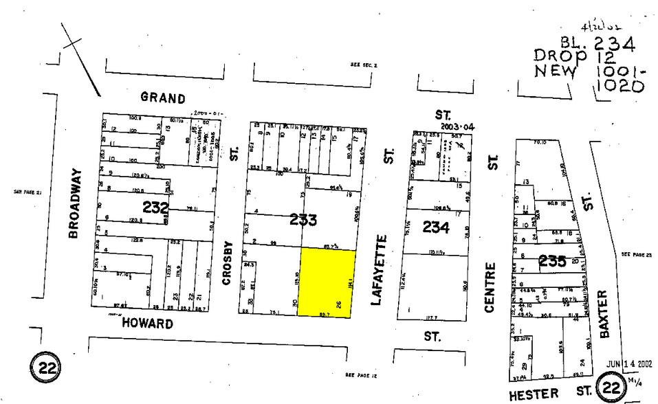 148 Lafayette St, New York, NY à louer - Plan cadastral - Image 2 de 7