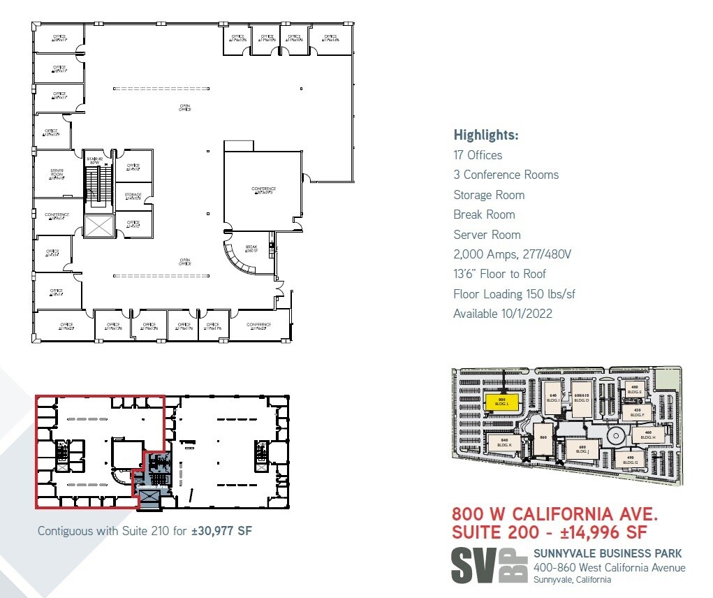 400 W California Ave, Sunnyvale, CA for lease Floor Plan- Image 1 of 1