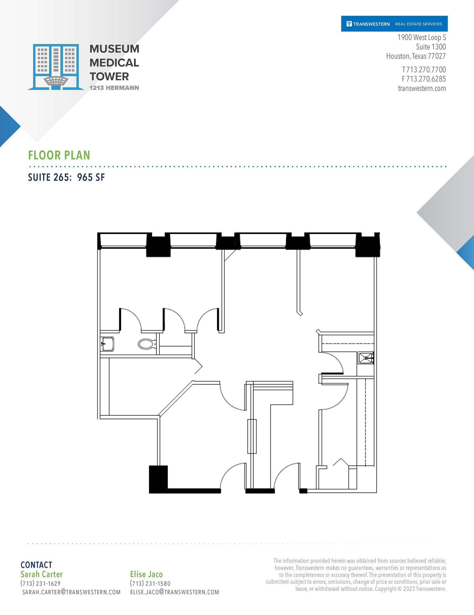 1213 Hermann Dr, Houston, TX for lease Floor Plan- Image 1 of 1