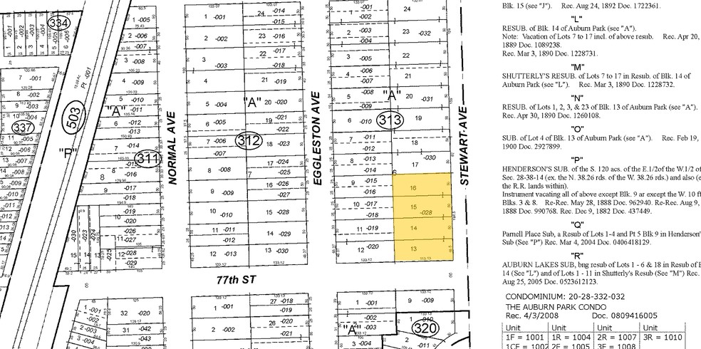 7640 S Stewart Ave, Chicago, IL à vendre - Plan cadastral - Image 2 de 2