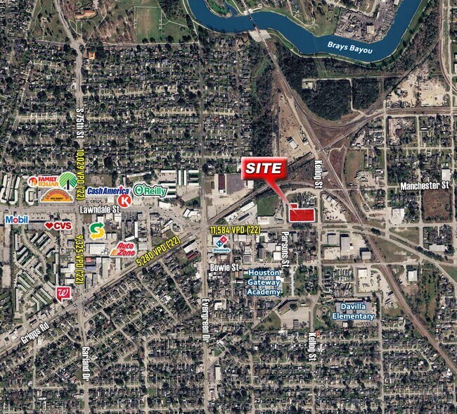7415 Lawndale St & 911 Parson St, Houston, TX à vendre - Aérien - Image 2 de 2