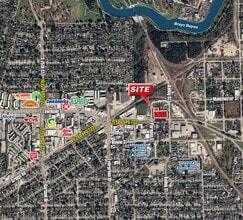 7415 Lawndale St & 911 Parson St, Houston, TX - Aerial map view