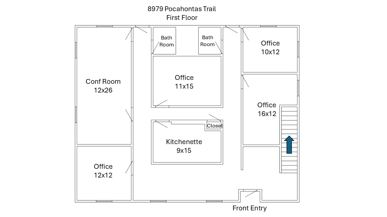 8979 Pocahontas Trl, Williamsburg, VA for lease Floor Plan- Image 1 of 28