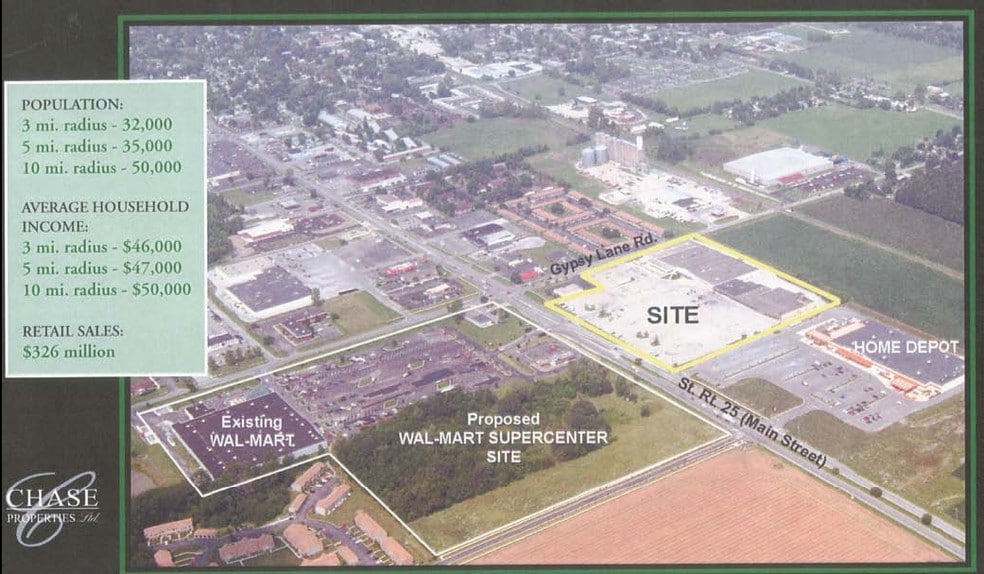 1107-1125 S Main St, Bowling Green, OH for lease - Aerial - Image 2 of 6