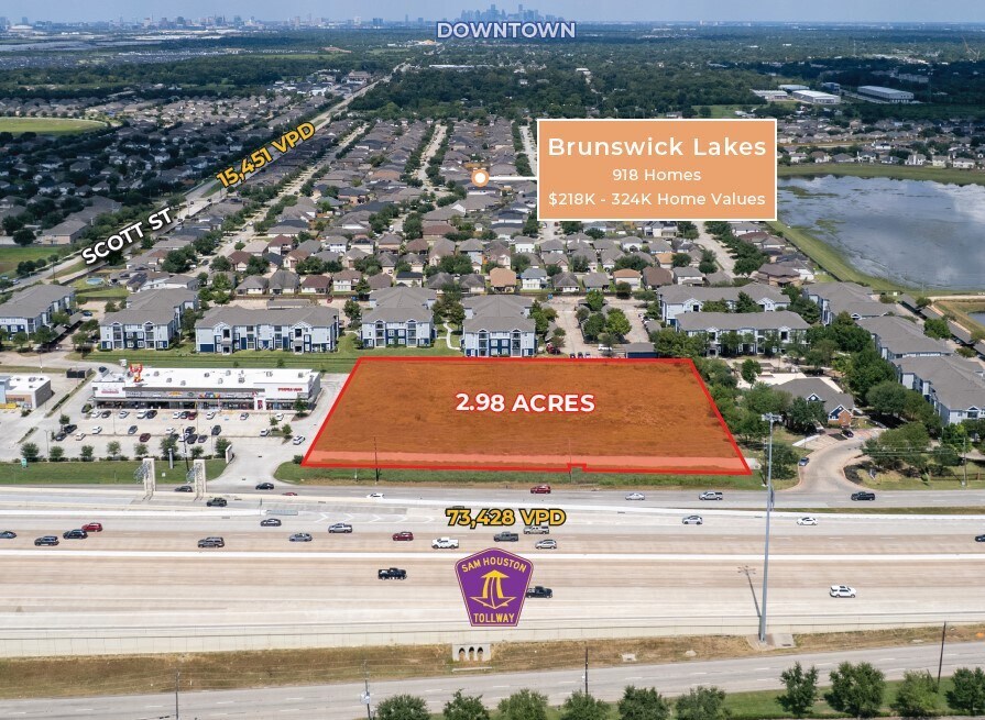 3503 S Sam Houston Pky E, Houston, TX for sale Aerial- Image 1 of 2