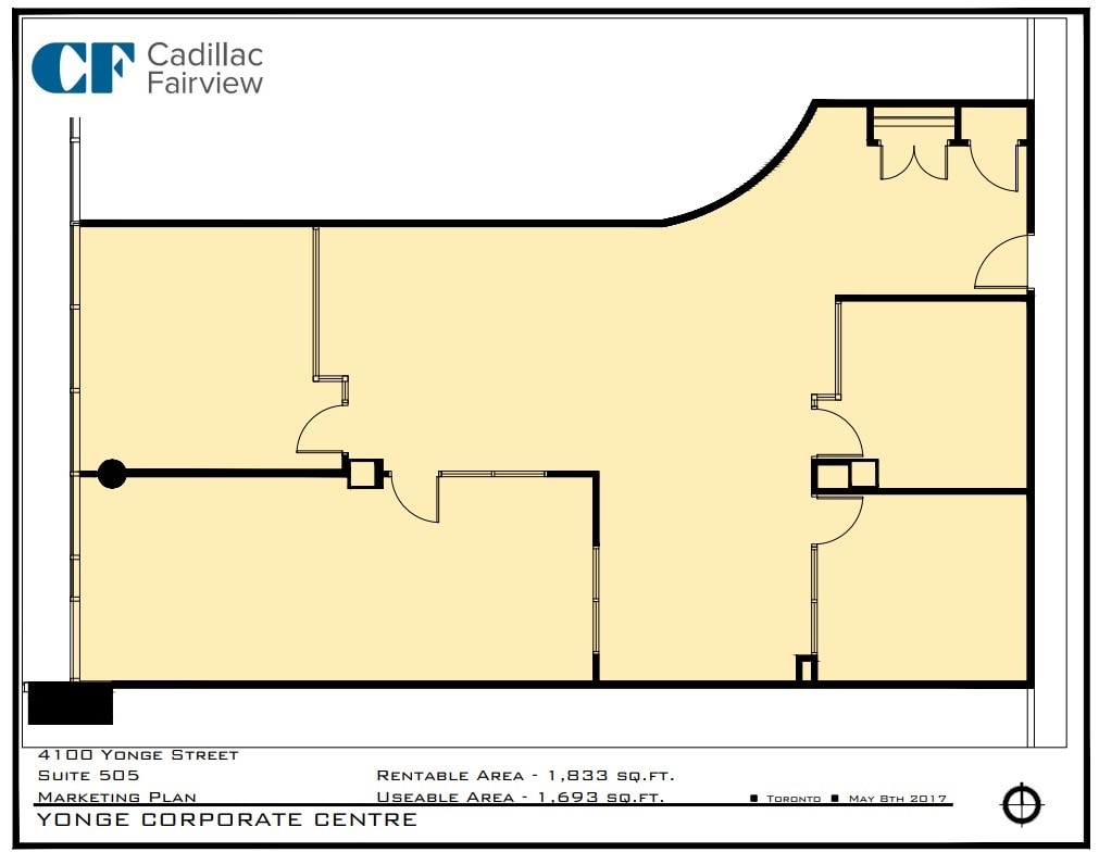 4100 Yonge St, Toronto, ON à louer Plan d’étage- Image 1 de 1