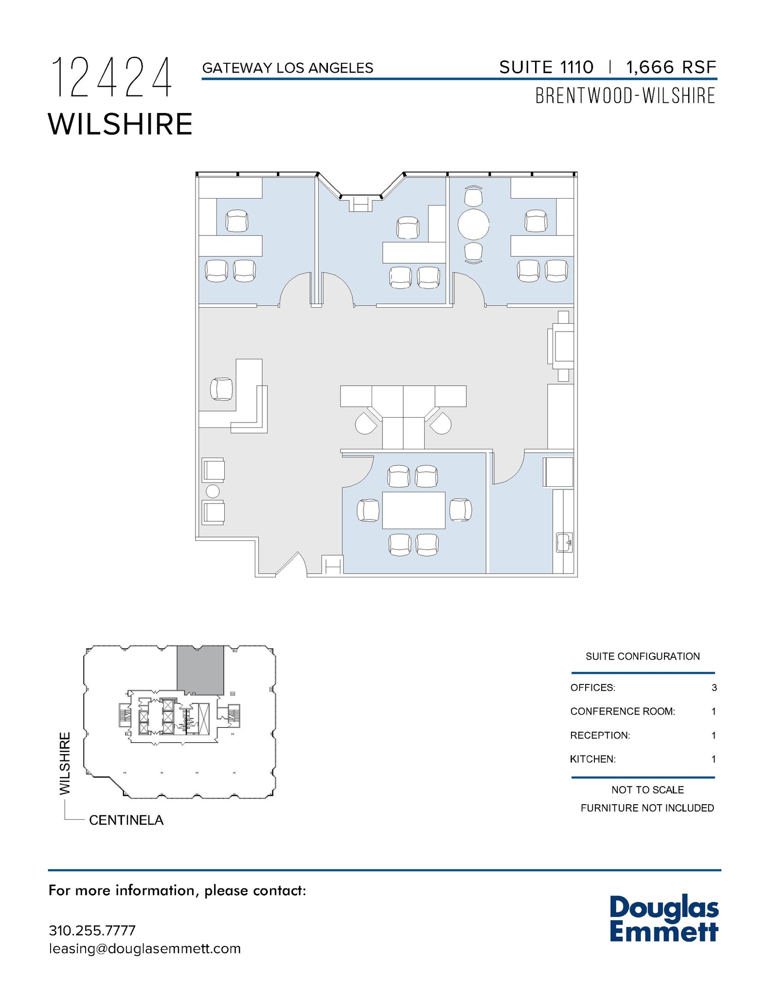 12424 Wilshire Blvd, Los Angeles, CA à louer Plan d  tage- Image 1 de 1