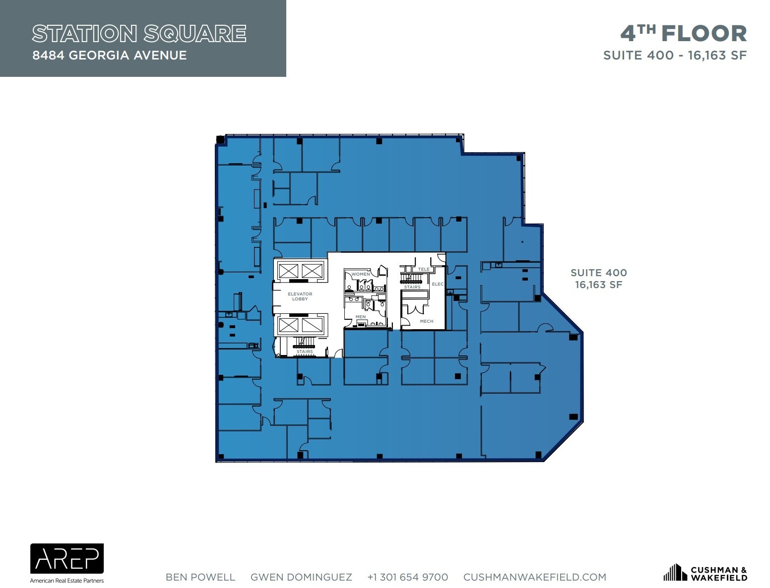 1100 Wayne Ave, Silver Spring, MD à louer Plan d’étage- Image 1 de 1