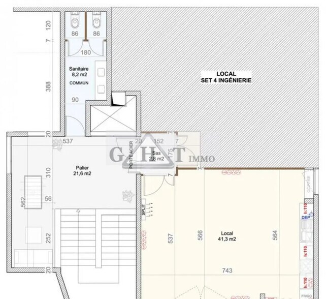 Office in Gennevilliers for lease - Floor Plan - Image 3 of 3