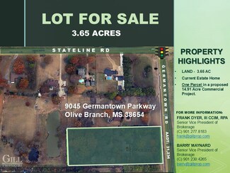 Plus de détails pour 9045 Germantown Rd, Olive Branch, MS - Terrain à vendre