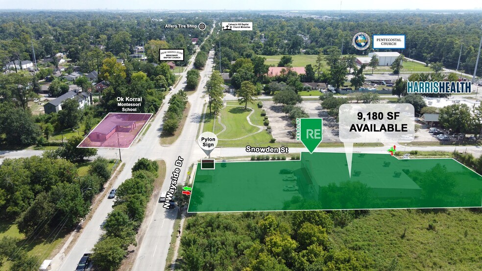 9201 N Wayside Dr, Houston, TX à vendre - Aérien - Image 3 de 4