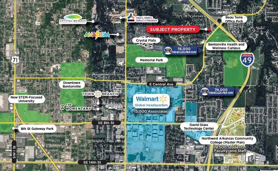802 McCollum Dr, Bentonville, AR à vendre - Aérien - Image 2 de 2