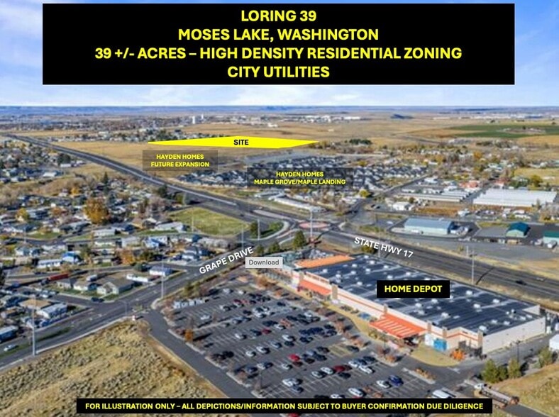 0000 Harris Road NE & Ray Road NE, Moses Lake, WA for sale - Building Photo - Image 2 of 7