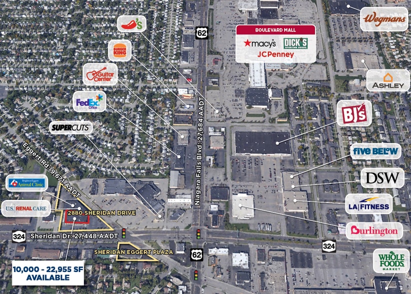 2880 Sheridan Dr, Tonawanda, NY for lease - Aerial - Image 2 of 3