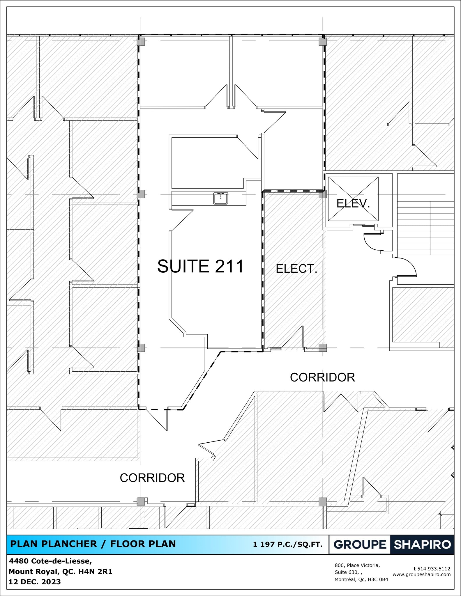 4480 Ch de la Côte-de-Liesse, Mt Royal, QC for lease Site Plan- Image 1 of 1